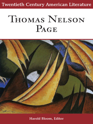 cover image of Thomas Nelson Page